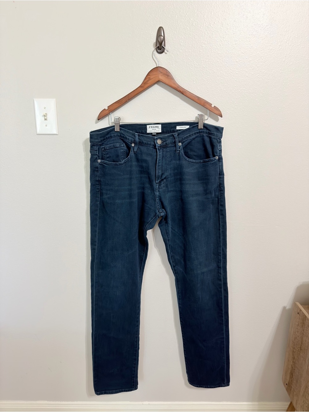 Frame Denim Men’s Indigo Straight Jeans